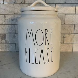 Rae Dunn - 2018 MORE PLEASE canister!